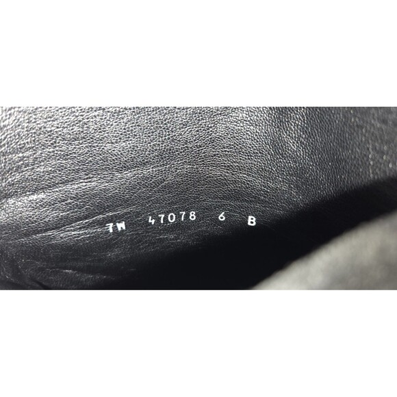 Stuart Weitzman New York Black Suede Knee High Boots-Gold Crosshatch Design Sz 7 - Picture 11 of 13